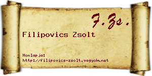 Filipovics Zsolt névjegykártya